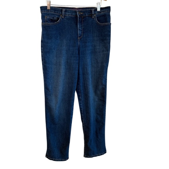 Gloria Vanderbilt Blue Ankle Cropped Jeans Classic Style - Picture 1 of 4